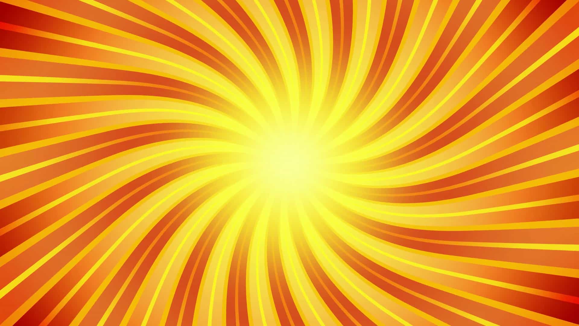A red and yellow abstract spiral sunburst pattern.